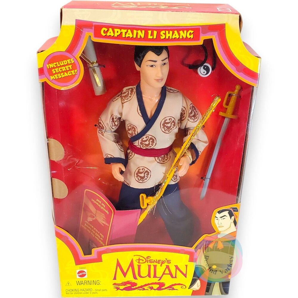 Mattel Disney Mulan Captain Li Shang NIB